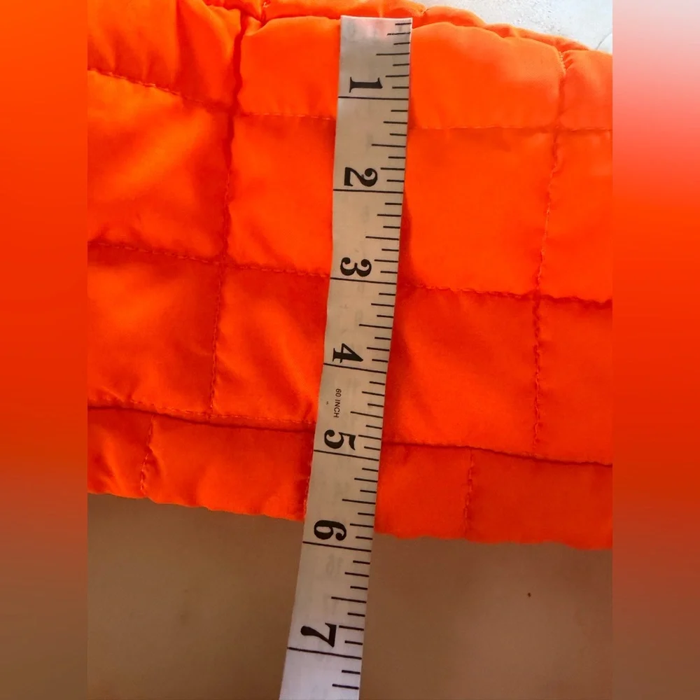 Orange Quilted‎ Shoulder Bag